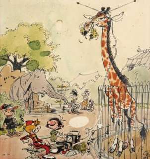 André Franquin | Gaston et Spirou au zoo | Artcurial