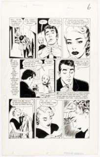 Nick Cardy Popular Romance #24 "Last Chance for Love" Story Page 6 Original Art (Pines, 1953). | Heritage