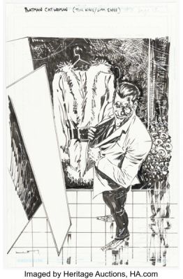 Liam Sharp Batman / Catwoman #8 Joker Story Page 19 Panel 5 Illustration Original Art (DC, 2021). | Heritage