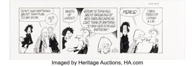 Jerry Scott and Jim Borgman Zits Daily Comic Strip Original Art dated 3-22-17 (King Features Syndicate, 2017). | Heritage
