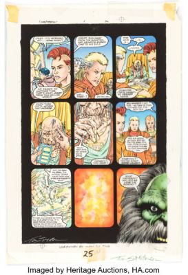Tom Smith Hulk: Future Imperfect #1 Story Page 36 Production Color Original Art (Marvel, 1992). | Heritage