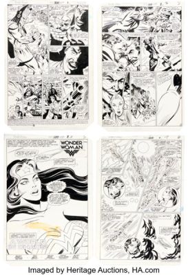 Don Heck Wonder Woman #327 Complete 23-Page Story Original Art Group (DC, 1985). (Total: 23 Items) | Heritage