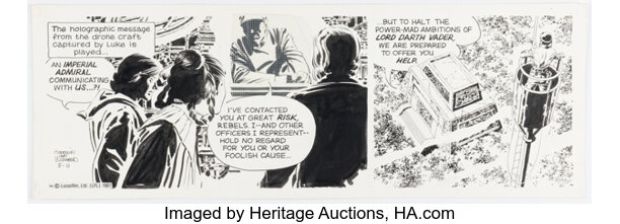 Al Williamson Star Wars Daily Comic Strip Original Art dated 5-11-81 (Los Angeles Times Syndicate, 1981). | Heritage