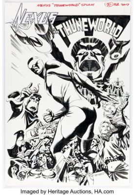Steve Rude Nexus: Thuneworld Collector’s Edition #1 Cover Original Art (Rude Dude Productions, 2021). | Heritage