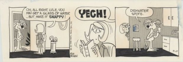 Roger Bollen Animal Crackers Original Ink Daily Comic Strip Art signed 1968 206 | eBay US (Buy It Now)