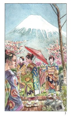 Federico Penco | Il Monte Fuji | Tavole Originali