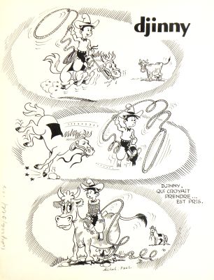 » Lasso » – Michel-Paul Giroud | « Djinny » – Planche Originale | Zic et Bul