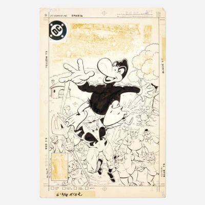 Paris Cullins And Gary Martin | Blue Devil #27 Cover Original Art (DC Comics, 1986) | Landry Pop Auctions