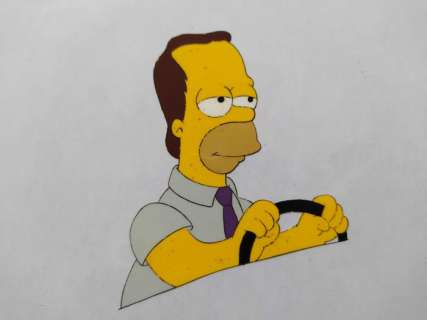 The Simpsons - Animation cel of Homer - Episode ’Homer’s Barbershop Quartet’ (1993) - Unique, used for the production | Catawiki