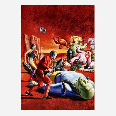 George Wilson | Lot 128 - Space Family Robinson #5 Cover Original Art (Gold Key, 1963) | Landry Pop Auctions