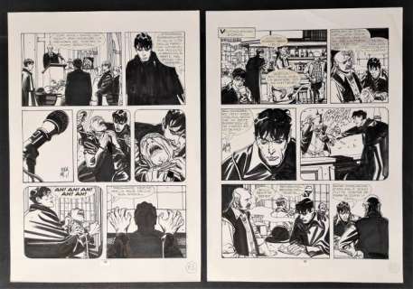 Dylan Dog # 169 - Nicola Mari - 2x tavole originali per "Lo Specchio dell’ Anima" - Loose page - (2005) | Catawiki