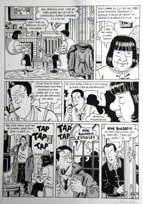 François Ravard | » Nestor Burma dans l’île » – Planche originale- Page n° 18 – François Ravard | Zic et Bul
