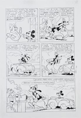 Tavola originale Massimo De Vita Topolino n. 680 Topolino e i sogni rubati pg.11 | Venere Comic Art