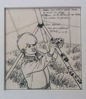 Mitacq - Originele tekening (niet gebruikt plaatje) - De Beverpatroelje 30 - Bliksemsteen | Catawiki