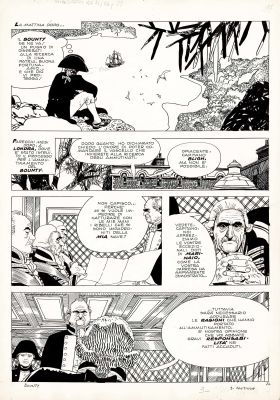Attilio Micheluzzi | Gli ammutinati del Bounty p.24 | Tavole Originali