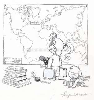 Sergio Salma - Couverture originale - Le monde est petit ! - Nathalie