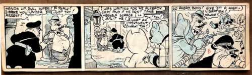 Marten Toonder en studio - Originele strook - Ollie B. Bommel en Tom Poes - De Atoomtrillingen - (1945) | Catawiki