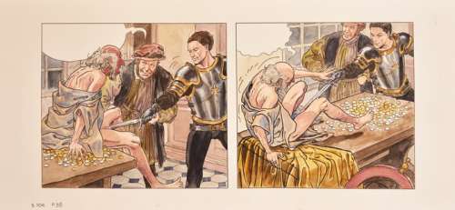 Manara, Milo - Strip original couleur - Borgia T3 - Les Flammes du BÃ»cher - (2008) | Catawiki