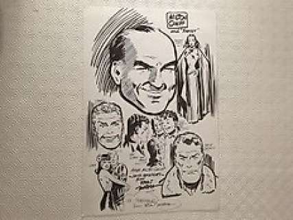 Fran Matera / Milton Caniff - Milton Caniff - Original inked commission by Fran Matera - tribute to Milton Caniff - EO
