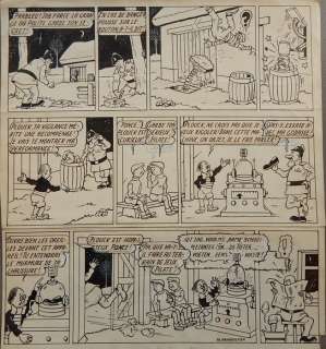 Willy Vandersteen | Vandersteen, Willy - Originele pagina - Pontius en Pilatus / Ponce et Pilate (De Vrolijke Bengels / Les Joyeux Lurons) - (1948) | Catawiki