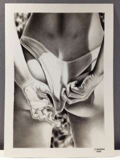 Ovsyanko Juliana | Ovsyanko Juliana - Original PinUp Erotic Art Dry Brush Oil Illustration 41,5x29,5 cm. (A3) Signed | Catawiki