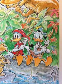 Alessandro Gottardo | Donald Duck - â€œPaperino, Paperoga e il Baby T-Rexâ€ - Exemplaire unique - (2020/2020) | Catawiki