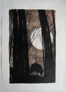 Christophe Chabouté | Christophe Chabouté - Originele tekening in kleur - La louve - (2009) | Catawiki