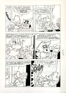 Romano Scarpa | Topolino n. 1061 - Romano Scarpa - Tavola originale - Page volante - (1976) | Catawiki