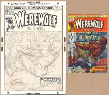 Gil Kane | Kane - Marvel Comics Original Cover Art #20 Aug | Russ Cochran