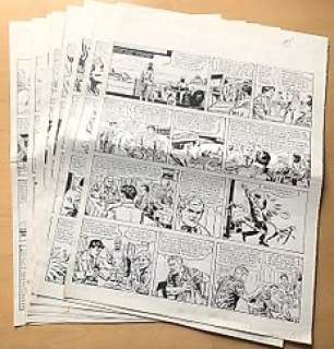 Renato Polese - Safari, Il Vittorioso #46 2° Episodio - 8x tavole originali - episodio completo - R. Polese "Un vecchio conto da saldare" - Exemplaire unique