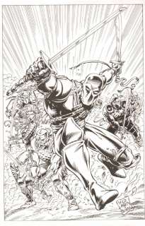 Stephen Baskerville - G. I. Joe, a real american hero #135 cover recreation - classic snake-eyes - after wildman - 2009 signed