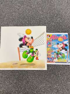 Ray Nicholson | Mickey Magazine - Original Disney Micky and Minnie Maus water color drawing ~Ray Nicholson~ - Exemplaire unique | Catawiki