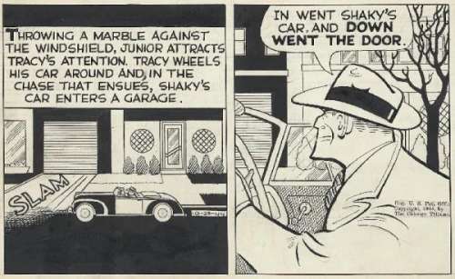 75: Gould Dick Tracy daily 10/23/44 original comic art | Russ Cochran