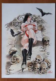 Luca Raimondo | L. Raimondo - original artwork "Vampirella" - Page volante | Catawiki