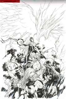 Leinil Yu | Covers / Pinups Issue Phoenix Resurrection # 04 Page Cover | Kwan Chang