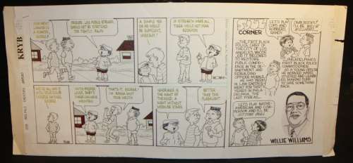 Morrie Turner - Wee pals strip - 3/28/1993 signed