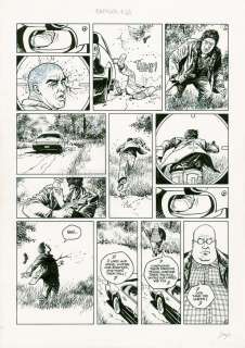 Denys - Planche originale (correcteur blanc) - Fatman - La Grande Evasion