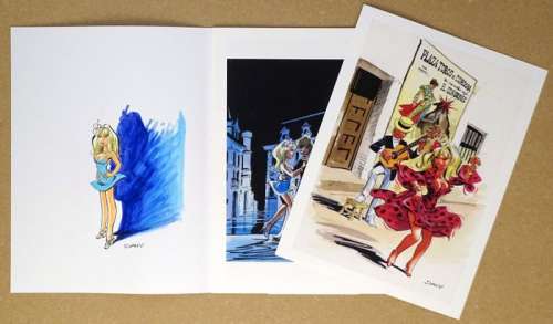 Dany | Pin Up - Portfolio Il était sept fois n°19 + dédicace - Page volante - EO | Catawiki