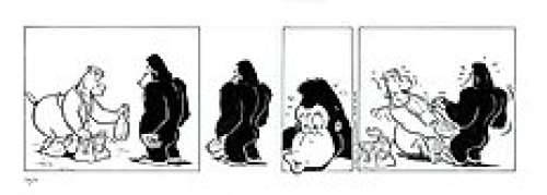 Wil Raymakers & Thijs Wilms | Boes - Originele strook uit Boes Integraal 12 - Formaat: 43 x 15 cm. | Catawiki