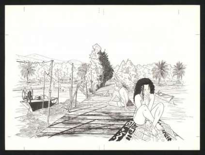 Eric Warnauts - Couverture originale - Lettres d‘outremer