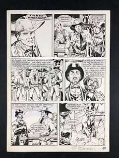 Giovanni Bruzzo | Tex n. 591 - G. Bruzzo - tavola originale "L’uomo di Baltimora" - Firmata - Page volante - Exemplaire unique - (2010) | Catawiki