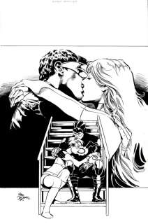 Mike Deodato - x-men unlimited #11 cover (cyclops, white queen, havok, rachel summers! ) 2005