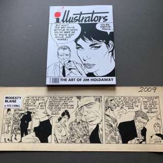 Holdaway, Jim | Holdaway, Jim - Original strip + book - Modesty Blaise - Burial or Cremation! - (1969) | Catawiki