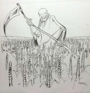 Boucq, Francois | Boucq, Francois - Originele tekening - Les Aventures de la Mort et de Lao-Tseu - (2000) | Catawiki