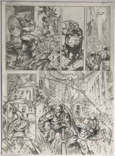 Sergi Domenech | Hawkeye, Captain America - Original Page by Sergi Domenech | Catawiki