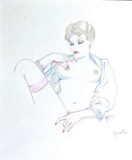 Leone Frollo | Pin Up - Leone Frollo - studio originale - Page volante | Catawiki