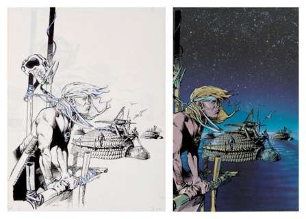 Vatine - Aquablue - Nao Encre de Chine pour la couverture de la réédition