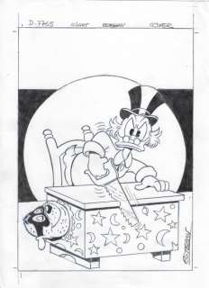 Esteban | Esteban - Original Coversketch - Scrooge McDuck & The Beagle Boys - Size: 23 x 31,5 cm. | Catawiki