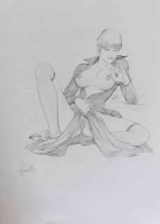 Leone Frollo | Leone Frollo - Illustrazione originale a matita - Firmata - Page volante - Exemplaire unique | Catawiki