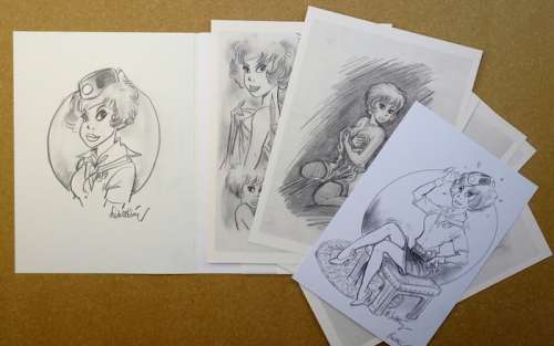 Walthéry | Walthéry, François - Portfolio - Il était sept fois n°18 + dédicace - Page volante - EO | Catawiki